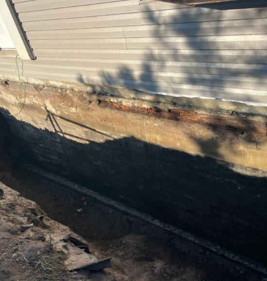 exterior wall foundation waterproofing